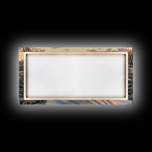 Cargar imagen en el visor de la galería, Christmas Tree Farm Framed Canvas Print, Red Truck Winter Scene, Farmhouse Christmas Decor, Christmas Vacation Decor, Holiday Art Gift