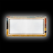 Load image into Gallery viewer, Cowboy Herding Cattle Under Mountains Framed Canvas Print Tall Art Autumn Country Landscape Fall Decor Western Wall Art Farmhouse Gift Idea