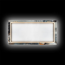 Load image into Gallery viewer, Beach house porch with Christmas garland and seashells, Framed Canvas Print festive tropical decorations, perfect coastal Christmas wall art