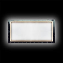 Load image into Gallery viewer, Creepy Haunted Cemetery, Spooky Halloween Art, Graveyard, ready to hang canvas print wall art, Black And White Art, Halloween Decor