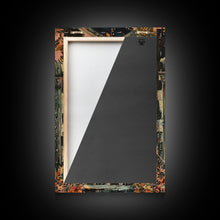 Carregar imagem no visualizador da galeria, Ghostly Figure at Haunted Door Framed Canvas Print, Halloween Spirit Decor, Spooky Ghost Art, Haunted House Wall Art, Creepy Ghostly Print