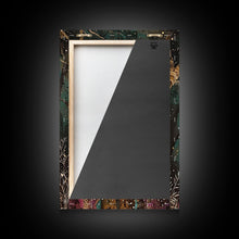 Carregar imagem no visualizador da galeria, Ghostly Wizard Having A Slice of Pizza, Funny Halloween Decor, Framed Canvas Print