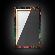 Load image into Gallery viewer, Ghostly Witch With Red Apple, Framed Canvas Print, Wall Art, Spooky Decor, Halloween Decoration, Living Room Art, Unique Gift