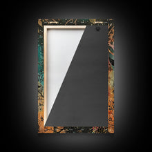 Load image into Gallery viewer, Elegant Witch with Tortoise - Halloween Art, Gothic Art, Spooky Decor, Dark Nature Art, Haunting Portrait, Framed Canvas Print