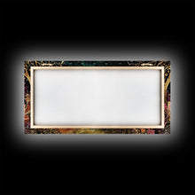 Load image into Gallery viewer, Colorful Haunted Grave Yard In The Spring Time, Framed Canvas Print, Spooky Wall Art, Halloween Spooky Season Decor