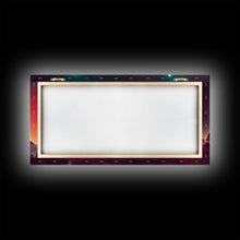 Carregar imagem no visualizador da galeria, Art deco style space canvas print, space ship art, space art, outrun style, sci-fi themed art print, science fiction, space exploration