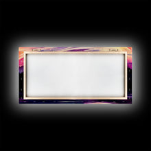 Load image into Gallery viewer, Beautiful lake at night canvas print, purple and pink sunset night sky, wall art canvas, lake front view, guest room, surreal Lakehouse Art