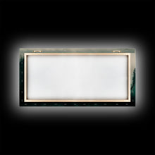 Carregar imagem no visualizador da galeria, Framed Canvas Print, Pine Tree Forest, Misty Forest Landscape, Fog Covered Mountain, Nature Landscape Decor