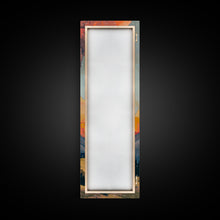 Load image into Gallery viewer, Colorful Volcano Eruption Printed on Framed Canvas, Vertical Landscape Art Print, Mountain Wall Art, 3D Canvas Art, Vertical Office Art