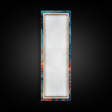 Carregar imagem no visualizador da galeria, Framed Canvas Oil Painting of Sunset on Beach, Coastal Wall Art Print, Colorful Beach Art, Impasto Painting, Long and Narrow Landscape Art