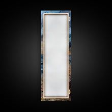 Load image into Gallery viewer, Coastal Watercolor Inspired Canvas Art Printed and Framed, Ocean Wave Beach Wall Art Print, Vertical Wall Art, Framed Bedroom Wall Art