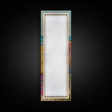 Load image into Gallery viewer, Colorful Laundry on Beach Landscape Art Print, Vertical Oversized Living Room Canvas Print Framed, Framed Wall Art for Laundry Room