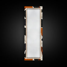 Carregar imagem no visualizador da galeria, Abstract Stone Pattern in Neutral Tones - Framed Canvas Print, Midcentury Modern Art, Skinny Art, Tall Art, Living Room Wall Decor, Minimalist Art