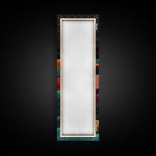 Carregar imagem no visualizador da galeria, Abstract Sunset Over Hills Midcentury Modern Art - Framed Canvas Print, Boho Art, Skinny Art, Living Room Art, Bedroom Decor, Minimalist Landscape