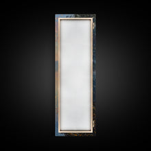 Carregar imagem no visualizador da galeria, Calm River Reflection with a Lone Boat, Skinny and Tall Art, Serene Landscape Framed Canvas Print, Tranquil Wall Art