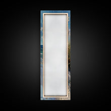 Carregar imagem no visualizador da galeria, Framed Canvas Print Skinny Art of a Peaceful Beach Scene with Sea Oats Blowing in the Wind and Gentle Waves in the Background, Perfect Tall Art for Homes