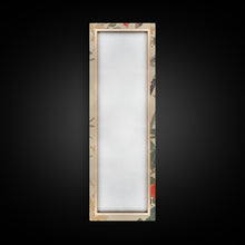 Load image into Gallery viewer, Bird On Branch With Red Peonies And Green Leaves Tall Art Skinny Art Framed Canvas Print Japanese Style Art Ukiyo-e Wood Block Print