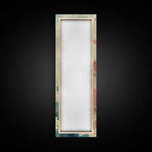 Cargar imagen en el visor de la galería, Chrysanthemums in Soft Pastel Tones on Tall Skinny Framed Canvas Print, Japanese Art Wall Decor