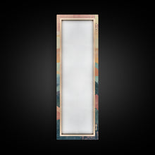 Carregar imagem no visualizador da galeria, Abstract Sunset Over Rolling Hills, Japanese Art-Inspired Tall Framed Canvas Print for Wall Art