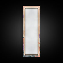 Load image into Gallery viewer, Beautiful Purple Flowers Standing Tall In Japanese Style Ukiyo-e Art Framed Canvas Print Skinny Art Tall Art