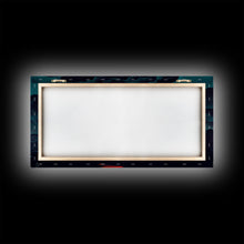 Carregar imagem no visualizador da galeria, Abstract art deco sunset canvas print, sunset over the vast ocean, living room art