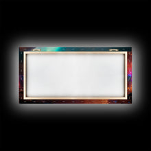 Load image into Gallery viewer, Destitute cyberpunk city with neon signs wall art, Bladerunner vibes art, synthwave style art, cool wall art