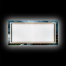 Carregar imagem no visualizador da galeria, Foggy night rainstorm over the lake canvas print, nature and landscape wall art, ready to hang, cool wall art