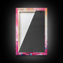 Load image into Gallery viewer, Cowboy Riding in Pink - Colorful Western Art, Framed Canvas Print, Living Room Decor, Cowboy Painting, Vibrant Wall Art