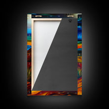 Load image into Gallery viewer, Dramatic Desert Landscape - Vibrant Western Art, Framed Canvas Print, Living Room Decor, Desert Painting, Colorful Wall Art