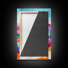 Load image into Gallery viewer, Bright Southwestern Landscape Art - Framed Canvas Print, Desert Decor, Vibrant Living Room Wall Art, Colorful Nature Scene