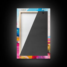 Load image into Gallery viewer, Bright Desert Tree Art - Framed Canvas Print, Southwestern Decor, Colorful Living Room Wall Art, Modern Desert Landscape