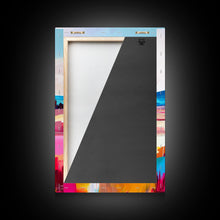 Load image into Gallery viewer, Cross with Mountain Backdrop - Framed Canvas Print, Scenic Western Art, Inspirational Wall Art for Bedroom Decor