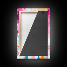 Carregar imagem no visualizador da galeria, Abstract Wine Barrel with Glasses - Framed Canvas Print, Modern Wine Art, Bar Decor, Wine Lover's Gift