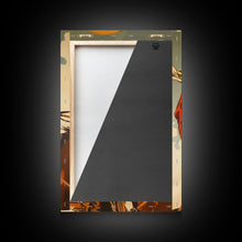 Load image into Gallery viewer, Classic Cowgirl with Red Outfit on Horse | Framed Canvas Print | Western Wall Art | Living Room Decor | Rustic Home Decor