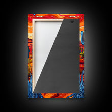 Carregar imagem no visualizador da galeria, Framed Canvas Print, Vibrant Desert Scene with Cacti and Mesas, Perfect Southwest Wall Art for Living Room or Bedroom Decor