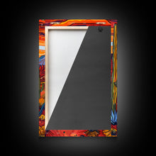 Carregar imagem no visualizador da galeria, Framed Canvas Print, Bold Desert Landscape with Saguaro Cacti and Mountains, Unique Wall Art for Living Room or Bedroom