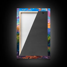 Carregar imagem no visualizador da galeria, Framed Canvas Print, Sunset Over Desert with Cacti, Stunning Wall Art for Living Room or Bedroom Decor