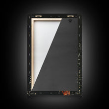 Load image into Gallery viewer, Cowboy in the City Night Print - Framed Canvas Wall Art, Urban Western Decor, City Cowboy Artwork for Living Room, Modern Western Art