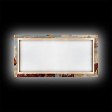 Load image into Gallery viewer, Cowboy on Horseback, Textured Background, Modern Living Room Art, Framed Canvas Print, Rustic Home Decoration, Boho Wall Art