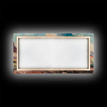 Load image into Gallery viewer, Cowboy and Horse in Desert Landscape, Rustic Farmhouse Art, Framed Canvas Print, Western Decor, Living Room Wall Art, Country Style