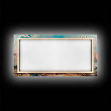 Load image into Gallery viewer, Cowboy Gazing Over Expansive Desert, Boho Western Landscape Art, Framed Canvas Print, Living Room Wall Decor, Rustic Country Style