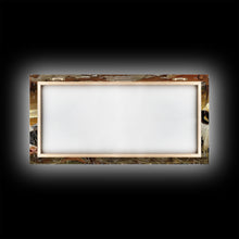 Carregar imagem no visualizador da galeria, Charming desert garden with blooming cacti and sunset, Framed Canvas Print, perfect for rustic farmhouse living room art