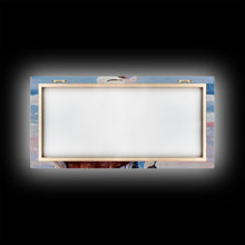 Load image into Gallery viewer, Cowgirl Riding Horse by the Ocean, Tranquil Framed Canvas Print, Perfect for Coastal Living Room Art, Beach Bedroom Decor, Horse Wall Art