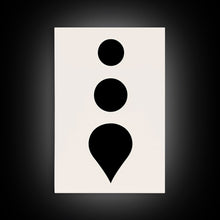 Carregar imagem no visualizador da galeria, 3 Piece Framed Canvas Wall Art Abstract Geometric Shapes, Triptych Wall Decor, Cool Kitchen Art, Above Sofa Art, Unique Art