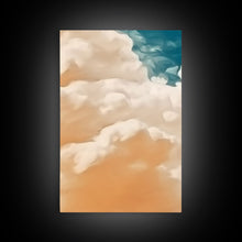 Load image into Gallery viewer, Cloud Wall Art Triptych 3 Piece Set Blue Wall Art Abstract Art Print Minimalist Wall Ar Indigo Art Maximalist Deco Sky Wall Art Sky Print