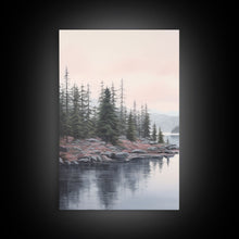 Load image into Gallery viewer, Beautiful Pacific Northwest Landscape, 3 Piece Framed Canvas Print Set, Washington Seattle Landscape Painting, PNW Decor, Oregon Art