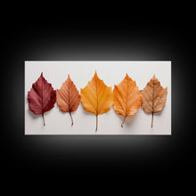 Carregar imagem no visualizador da galeria, Autumn Leaves Photography Study, Framed Canvas Print, Fall Decor, Autumn Decor, Fall Centerpiece, Seasonal Art, Fall Centerpiece, Fall Art