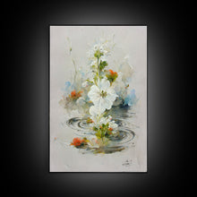Cargar imagen en el visor de la galería, Flower Market Print, Botanical Wall Art, Floral Drawing Posters, Custom Wall Art, Canvas Print, Flower Pattern Wall Art