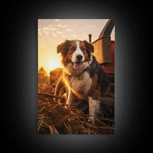 Load image into Gallery viewer, Bernese Mountain Dog Wall Print, Dog Wall Art, Farmhouse Wall Art, Wall Art, Framed Wall Art, Framed Canvas. Wall Print, Wall Canvas