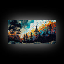 Load image into Gallery viewer, Crystal Pine Tree Art, Framed Canvas Print, Pine Tree Canvas, Pine Tree Artwork, Pine Tree Canvas Art